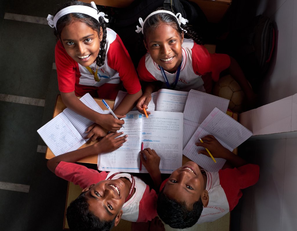 Children learning in classroom